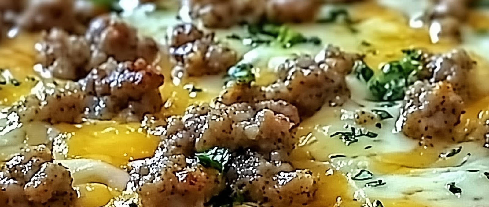 Biscuits and Sausage Gravy Breakfast Pizza 1