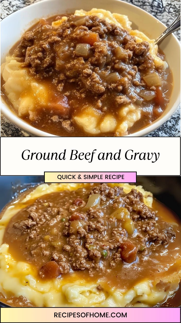 Ground Beef and Gravy pinterest 1 Ground Beef and Gravy pinterest 1