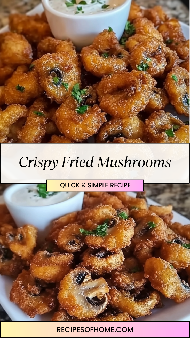 Crispy Fried Mushrooms pinterest