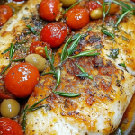 Baked Fish with Cherry Tomatoes and Olives 1