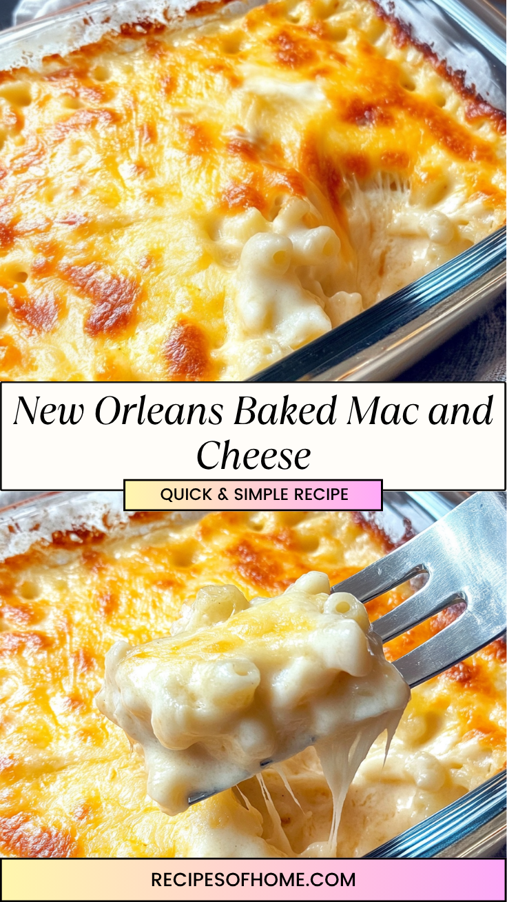 New Orleans Baked Mac and Cheese pinterest 1