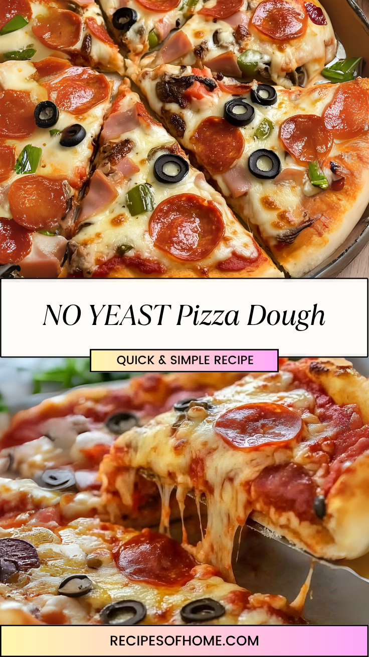 NO YEAST Pizza Dough 3