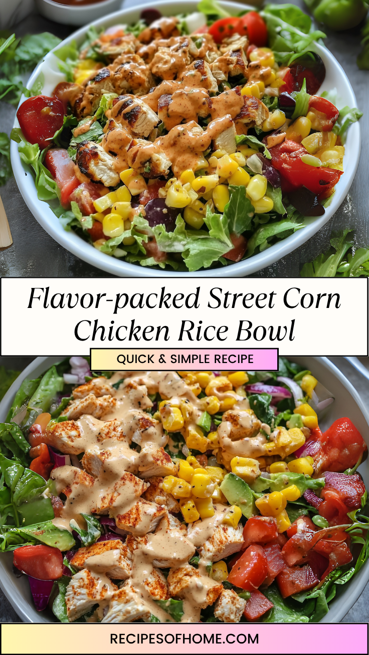 Flavor packed Street Corn Chicken Rice Bowl 3