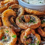 Fried Sliced Mushrooms with Ranch 1