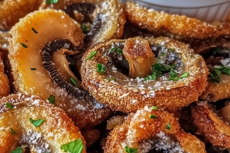Fried Sliced Mushrooms with Ranch 1