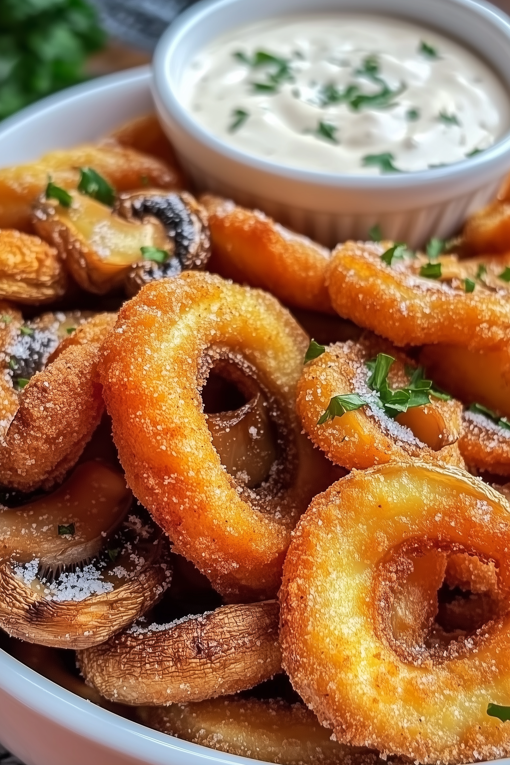Fried Sliced Mushrooms with Ranch 2 scaled