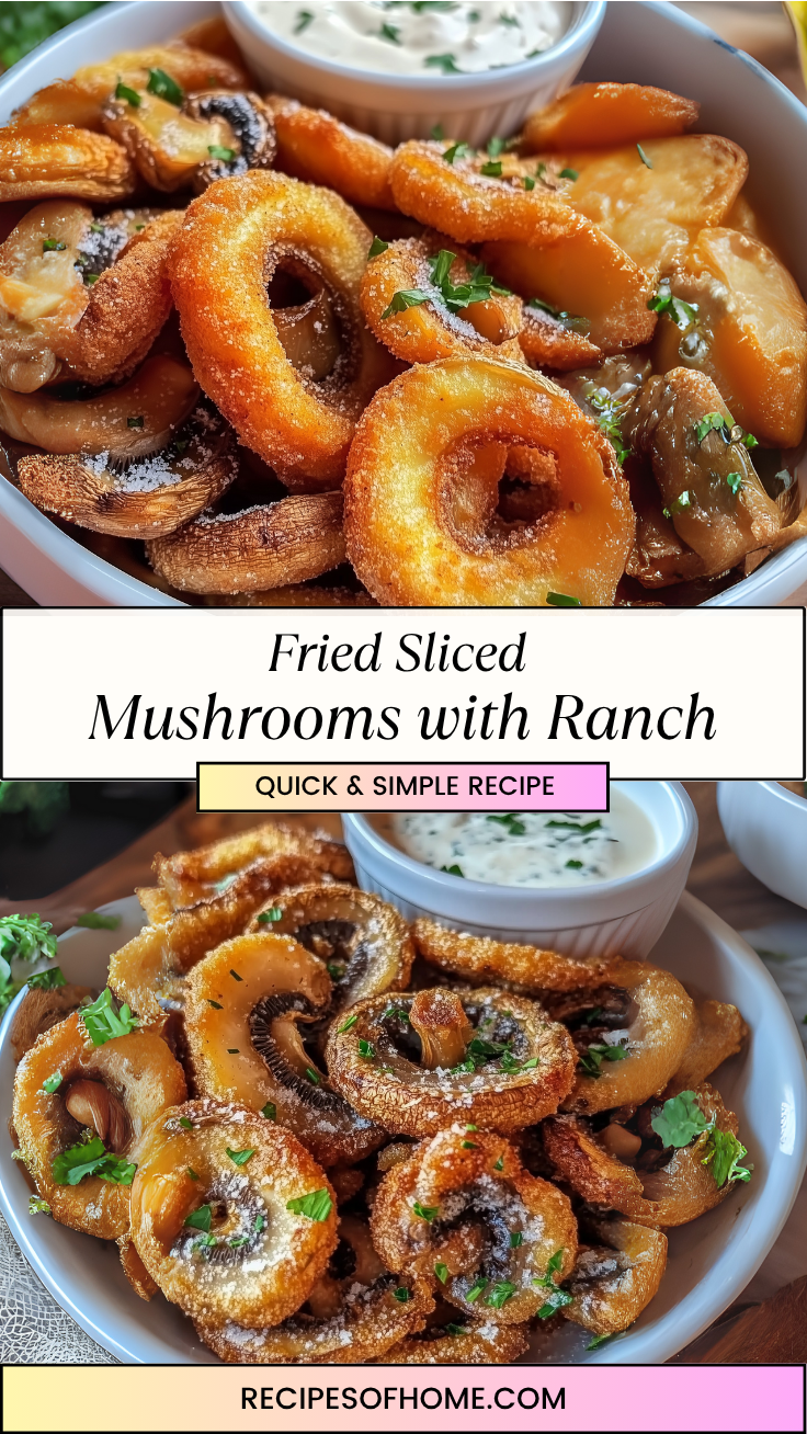 Fried Sliced Mushrooms with Ranch 3