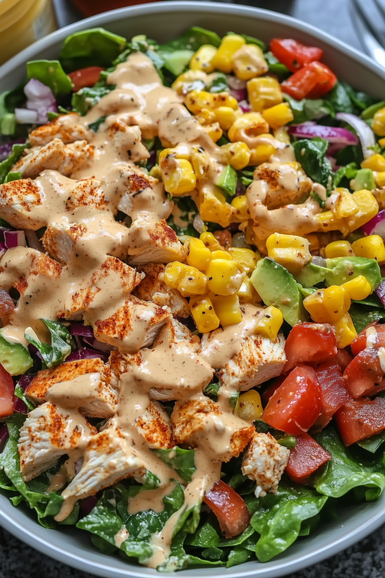 Southwest Chicken Chopped Salad with Creamy Chipotle Dressing 1