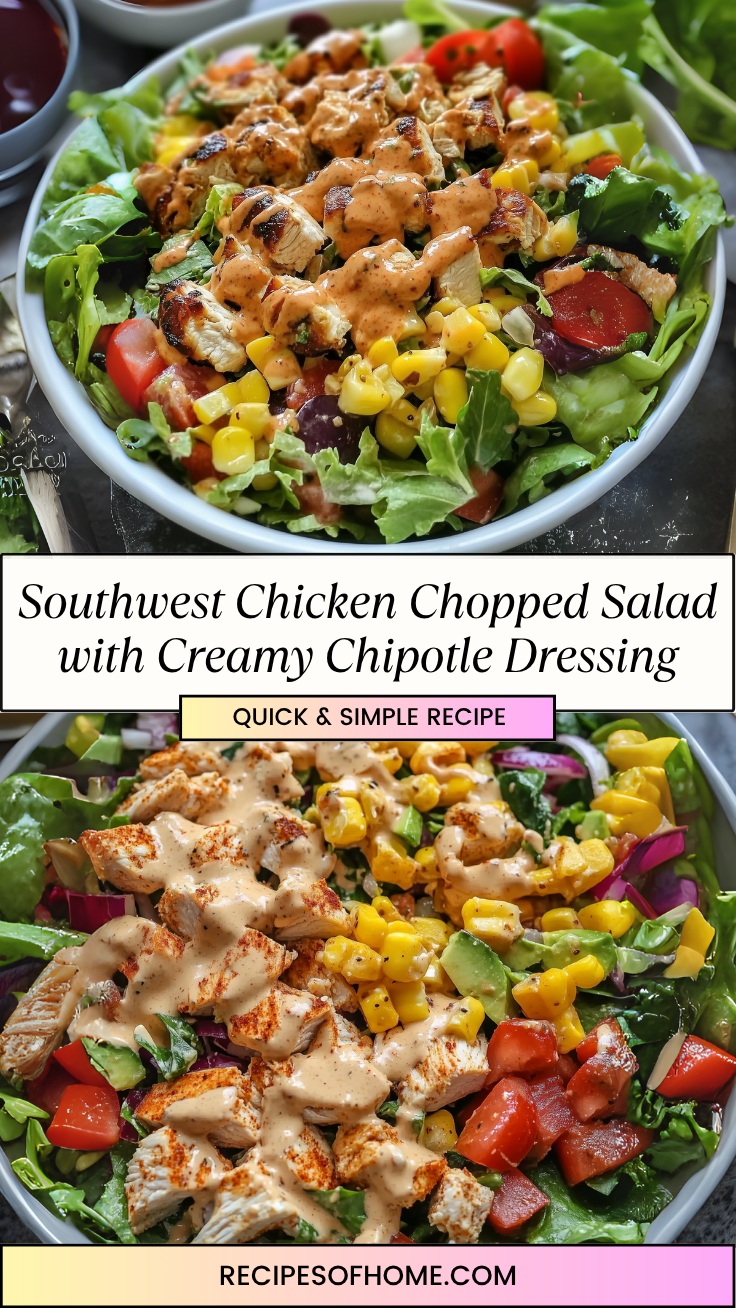 Southwest Chicken Chopped Salad with Creamy Chipotle Dressing 3