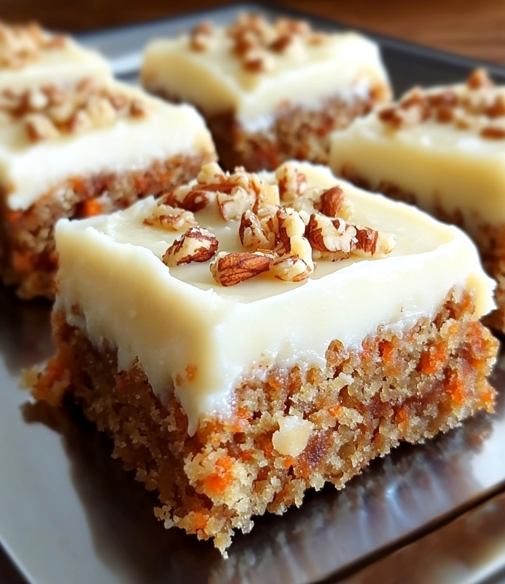 Carrot Cake Bars with Cream Cheese Frosting 1 Carrot Cake Bars with Cream Cheese Frosting 1