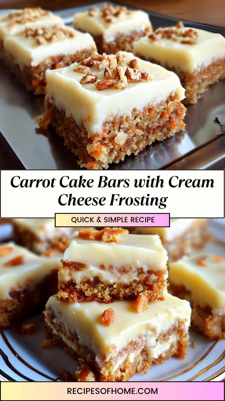 Carrot Cake Bars with Cream Cheese Frosting pinterest 1 Carrot Cake Bars with Cream Cheese Frosting pinterest 1