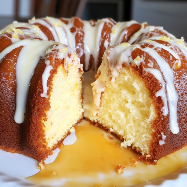 Tunnel of Lemon Bundt Cake 2