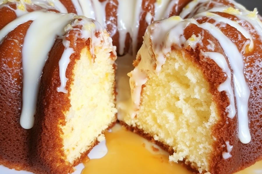 Tunnel of Lemon Bundt Cake 2