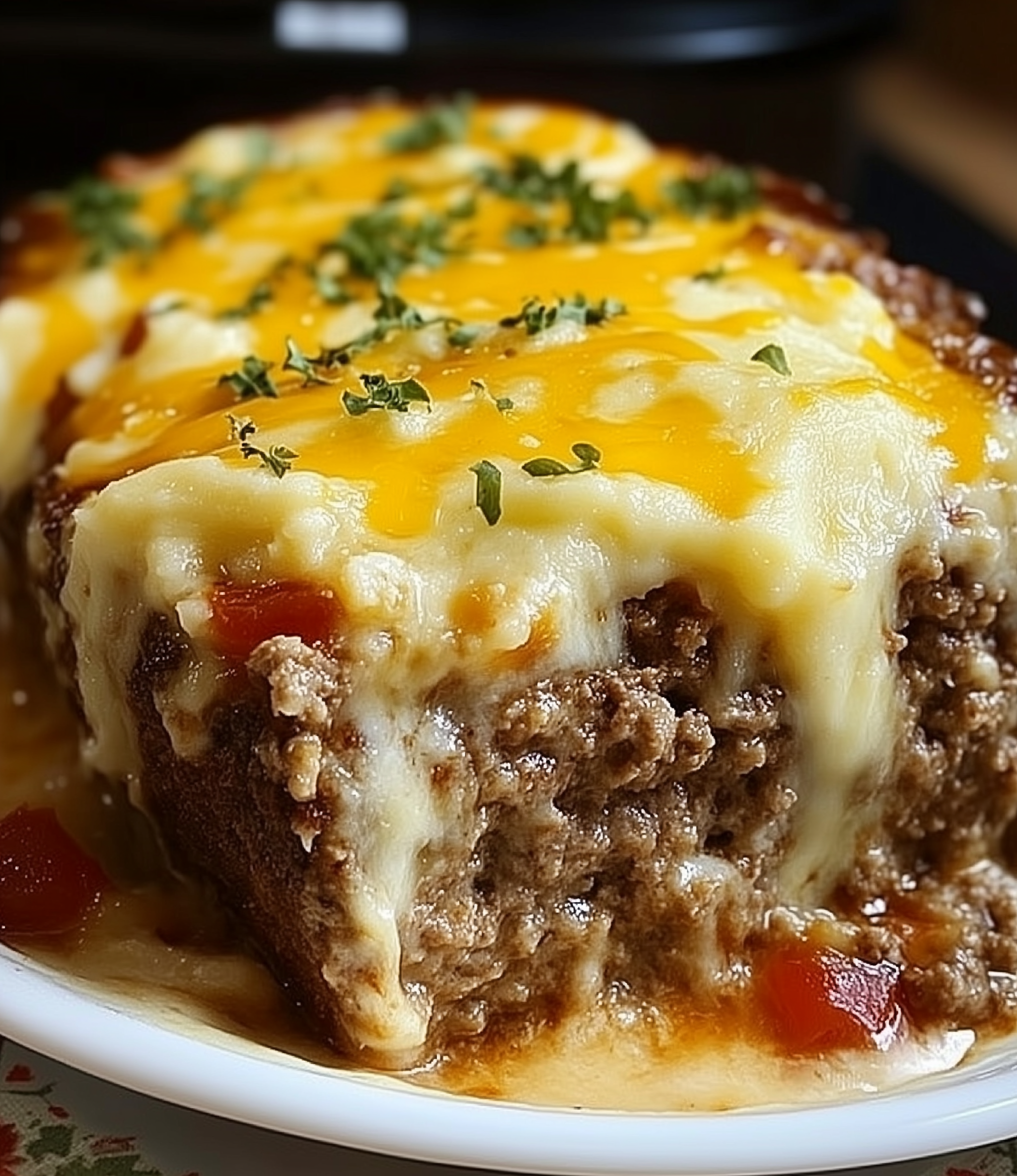 Meatloaf with Mashed Potatoes and Cheese Recipe 2 Meatloaf with Mashed Potatoes and Cheese Recipe 2