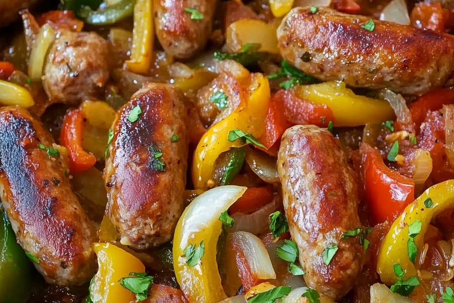 Sausage Peppers and Onions 1