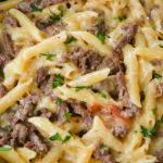 Philly Cheesesteak Pasta 1