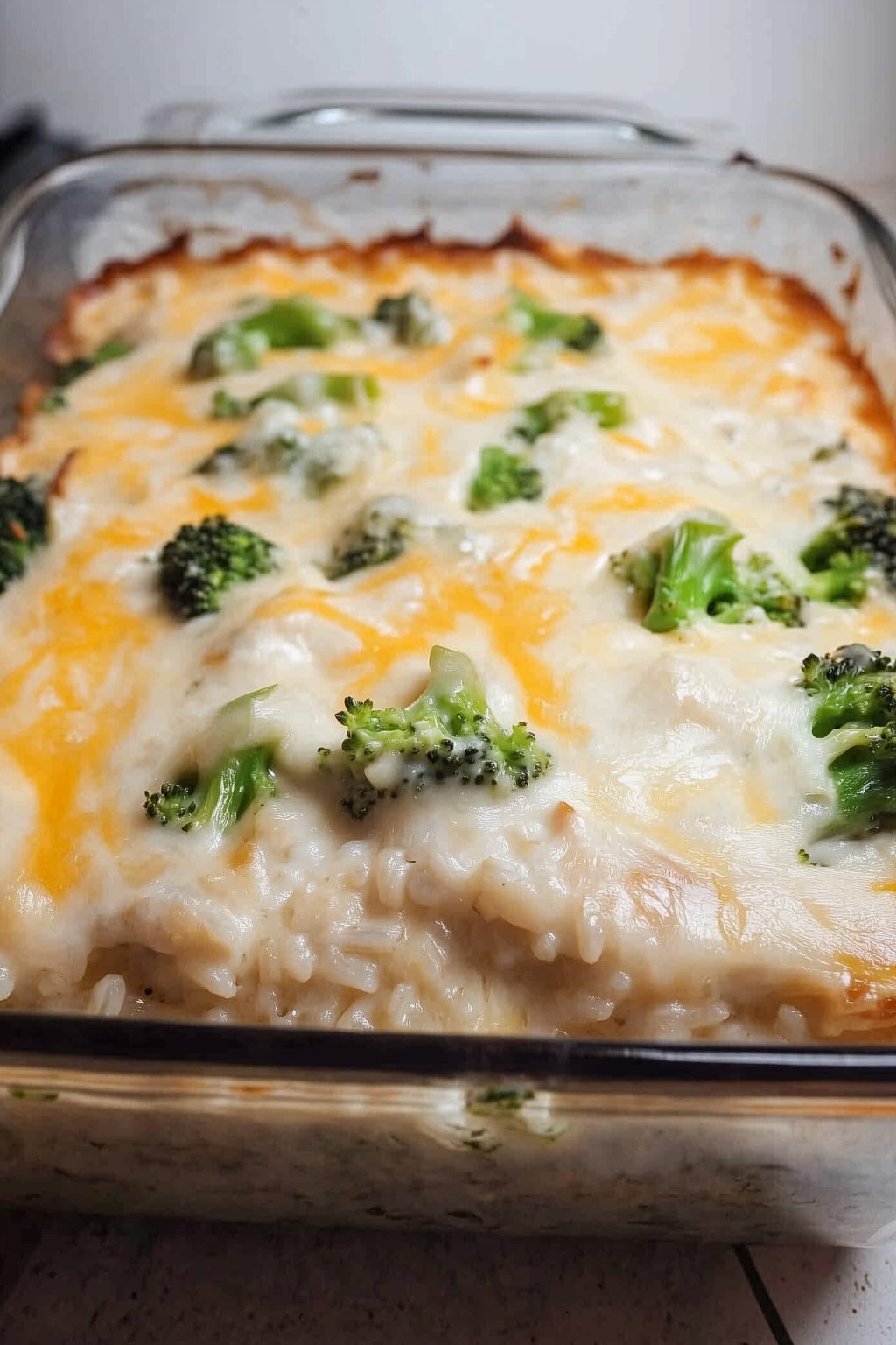 Broccoli, Rice, Cheese, and Chicken Casserole