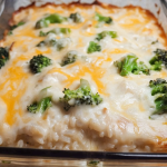 Broccoli Rice Cheese and Chicken Casserole 1