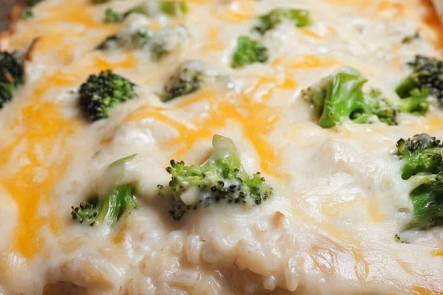 Broccoli Rice Cheese and Chicken Casserole 1