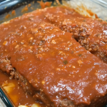 meatloaf with a tomato beef sauce 1