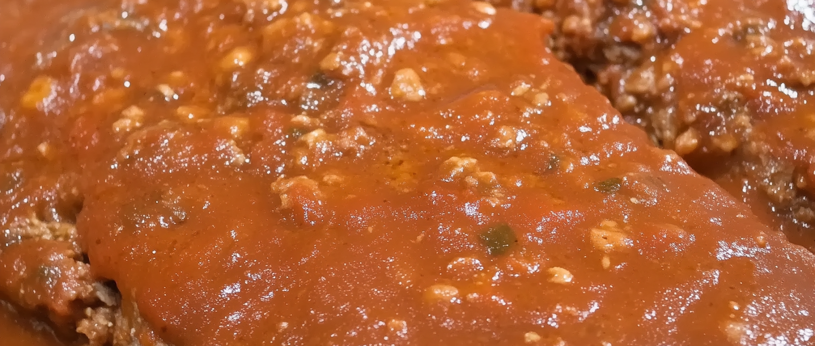 meatloaf with a tomato beef sauce 1