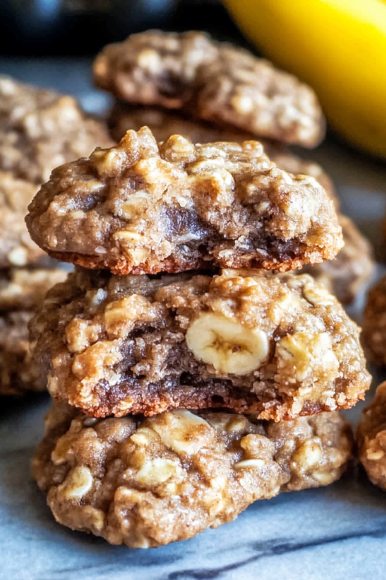 Banana Oatmeal Cookies 1
