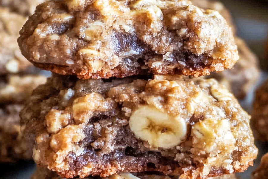 Banana Oatmeal Cookies 1