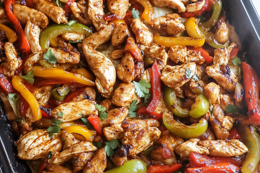 Sheet Pan Chicken Fajitas 1
