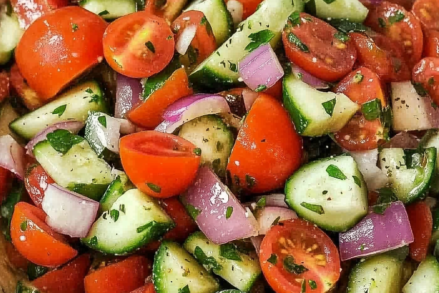 Cucumber Tomato Salad 1