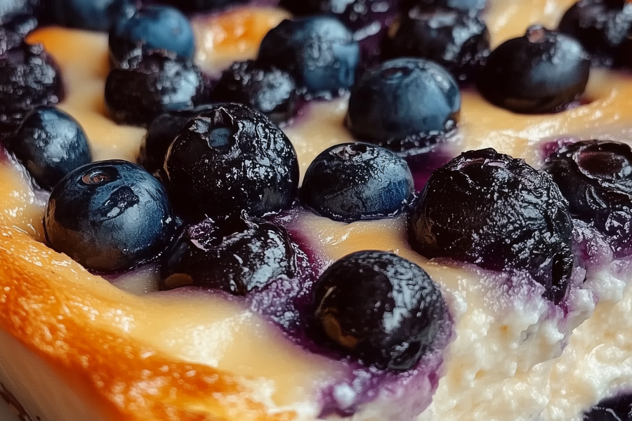 Blueberry Cottage Cheese Breakfast Bake 1