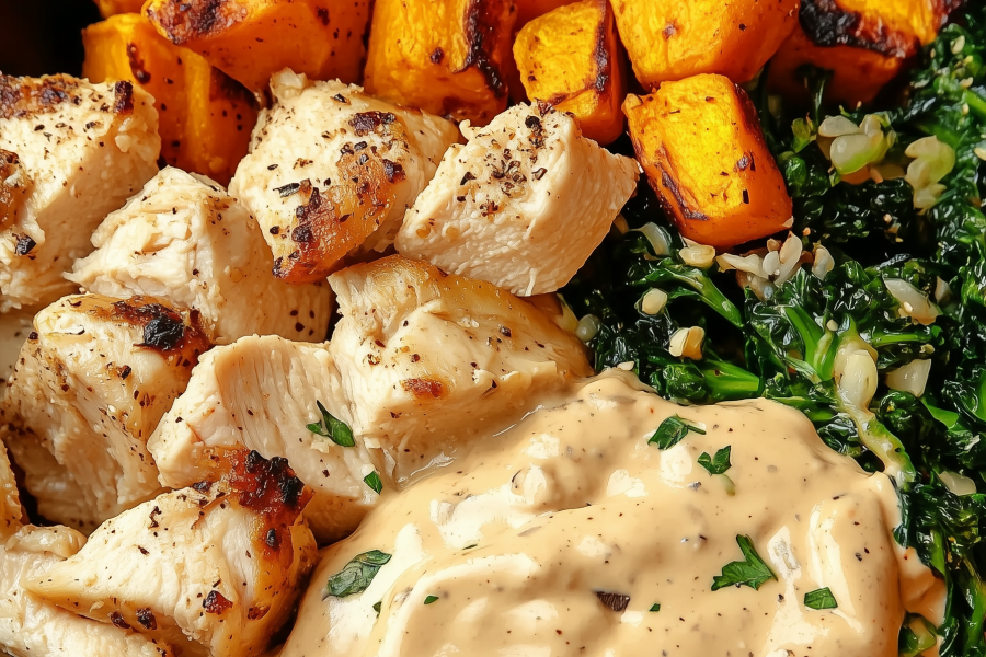 Chicken and Sweet Potato Bowls for Two 1