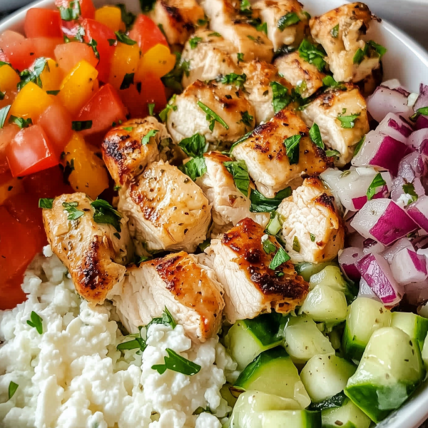 Healthy Greek Chicken Bowls 1