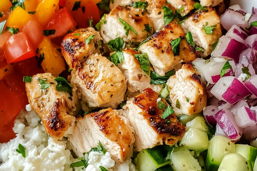 Healthy Greek Chicken Bowls 1