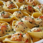 Garlic Butter Lobster Filled Jumbo Pasta Shells 1