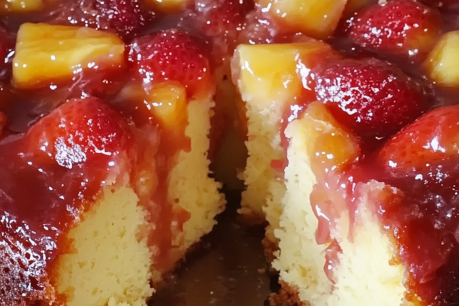 Strawberry Pineapple Pound Cake 1