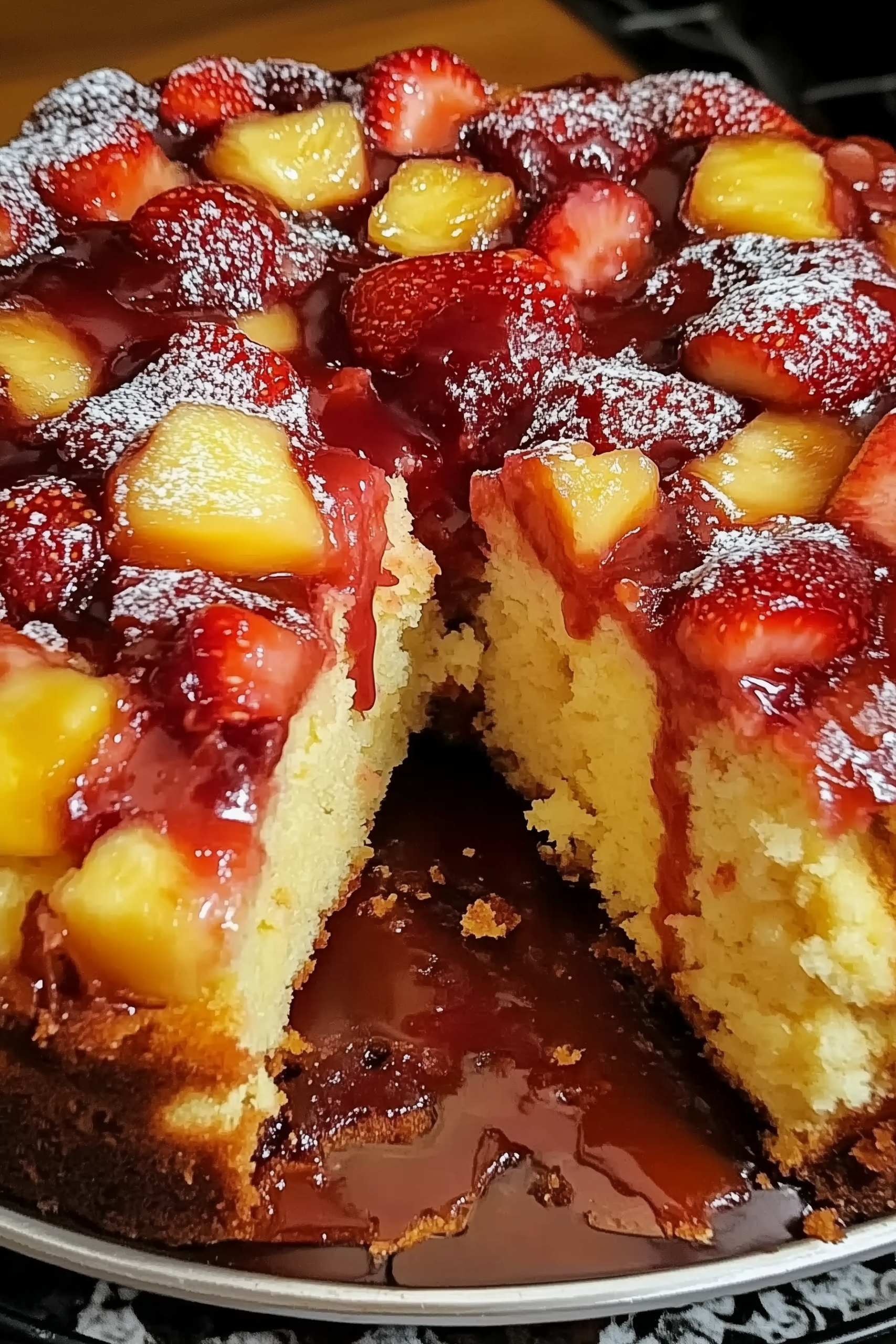 Strawberry Pineapple Pound Cake 2 scaled