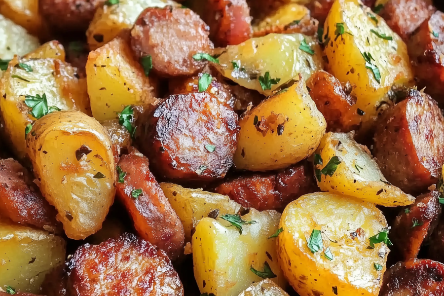 Southern Fried Potatoes Sausage 1