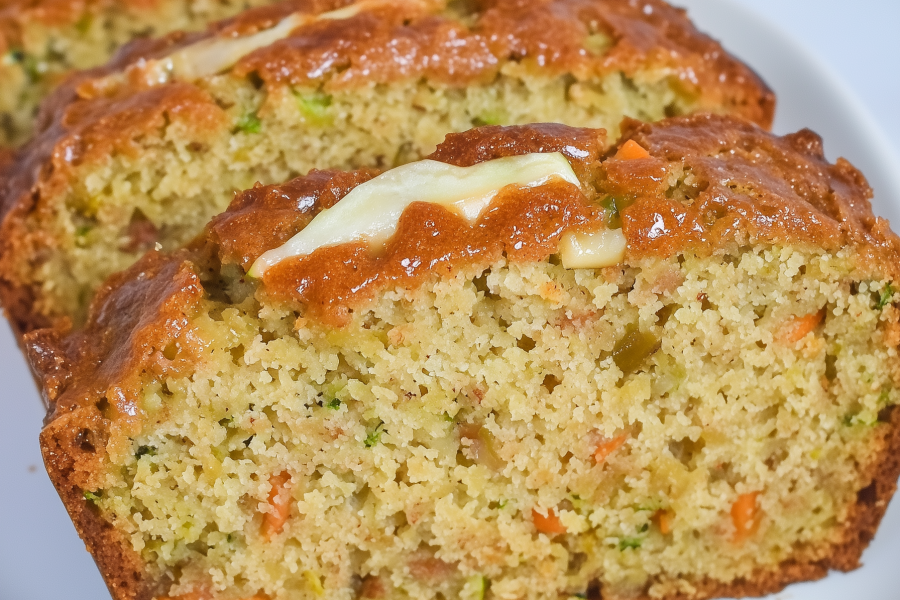 Apple and Carrot Zucchini Bread 1