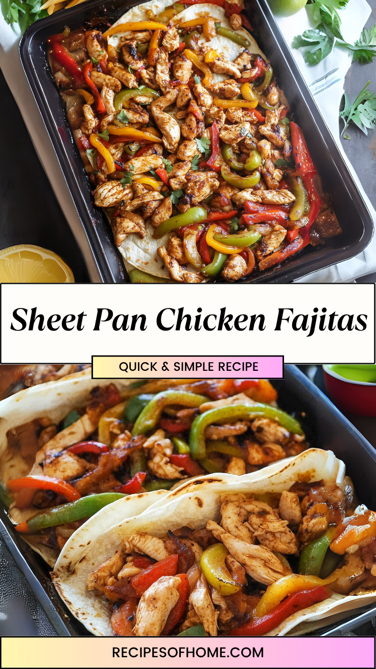 Sheet Pan Chicken Fajitas 3 1