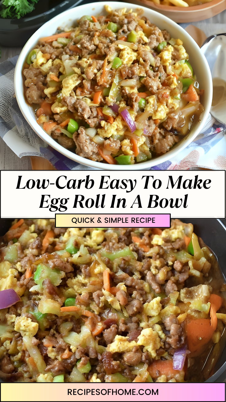 Low Carb Easy To Make Egg Roll In A Bowl 3 1