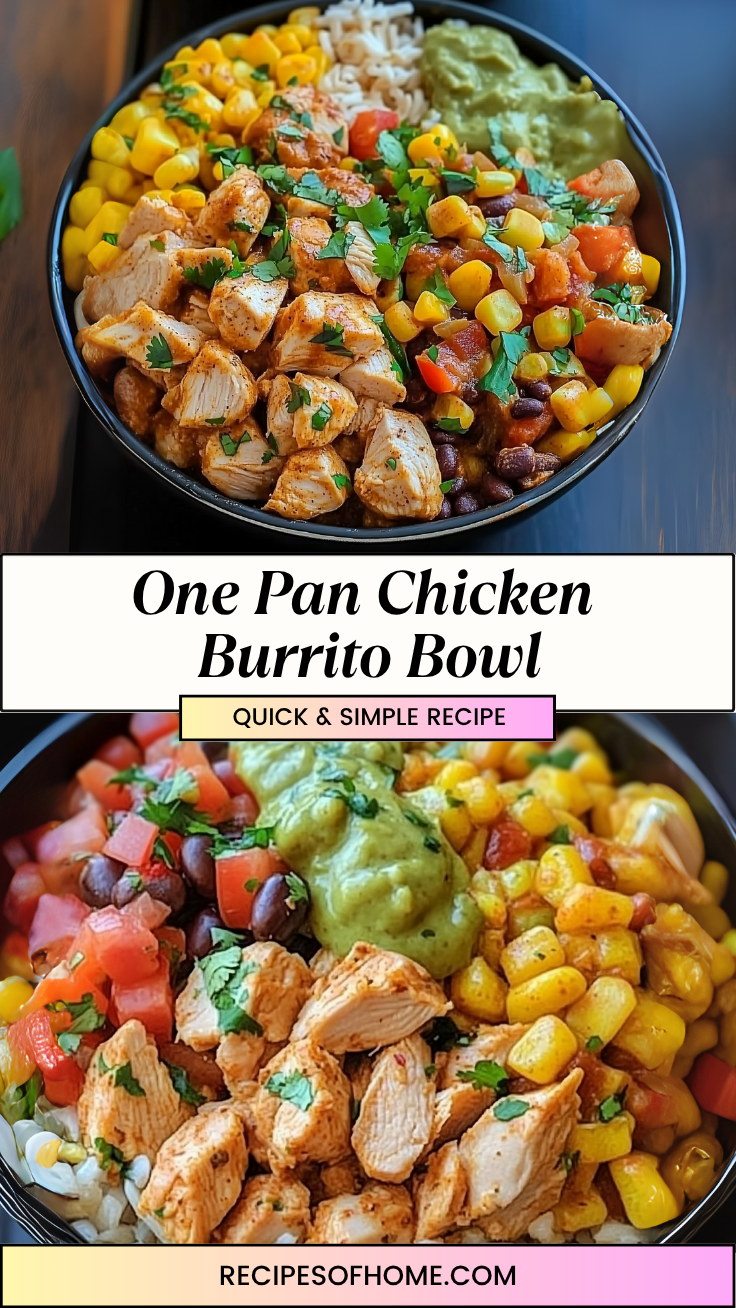 One Pan Chicken Burrito Bowl 3 1