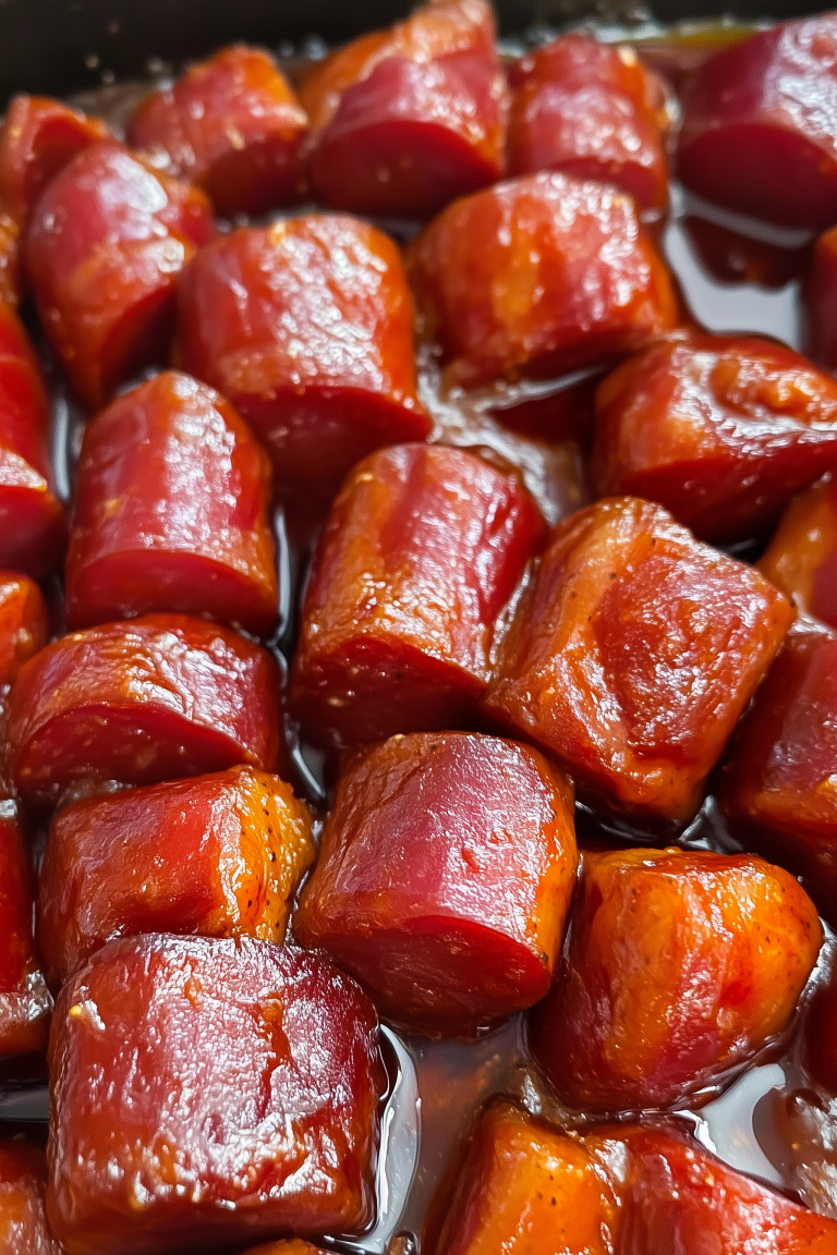 Candied Kielbasa Bites 1