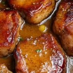 4 Ingredient Slow Cooker Maple Dijon Pork Chops 1