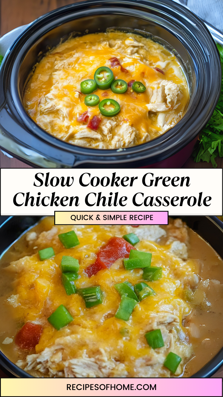 Slow Cooker Green Chicken Chile Casserole 3 Slow Cooker Green Chicken Chile Casserole 3