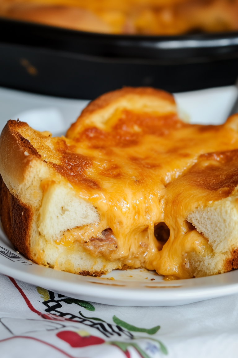 Betty Crockers Cheese Sandwich Casserole 1