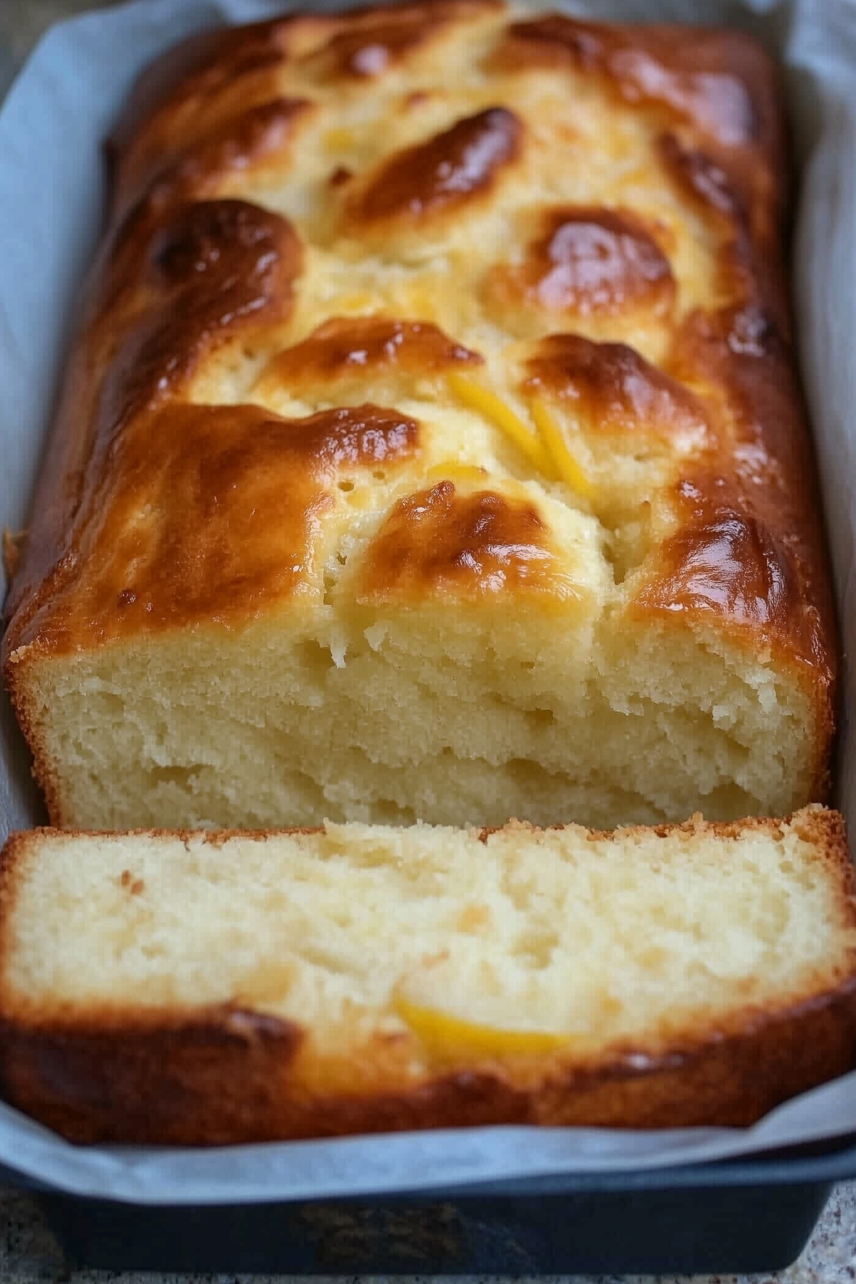 Lemon Cream Cheese Bread 2 scaled