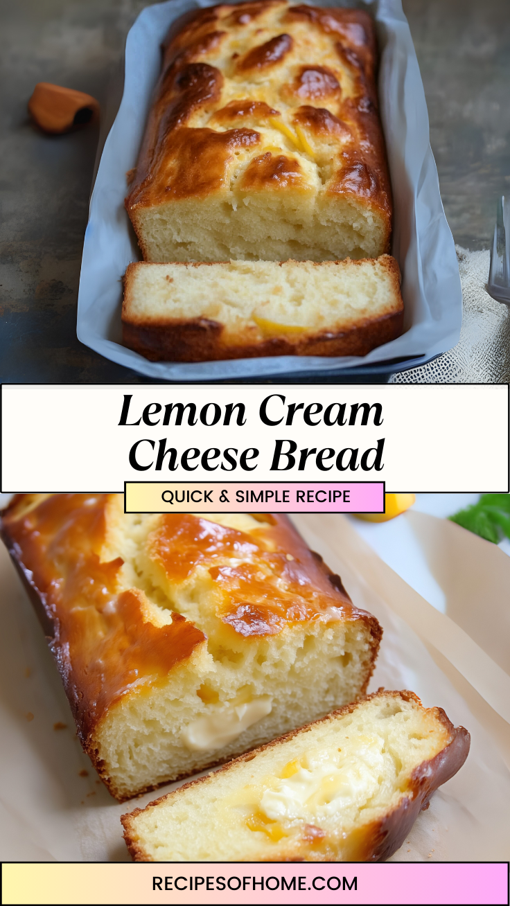 Lemon Cream Cheese Bread 3