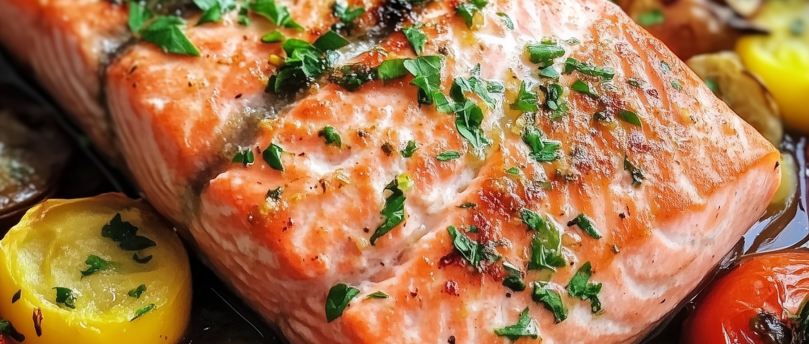 One Pan Roasted Salmon with Mediterranean Vegetables 1
