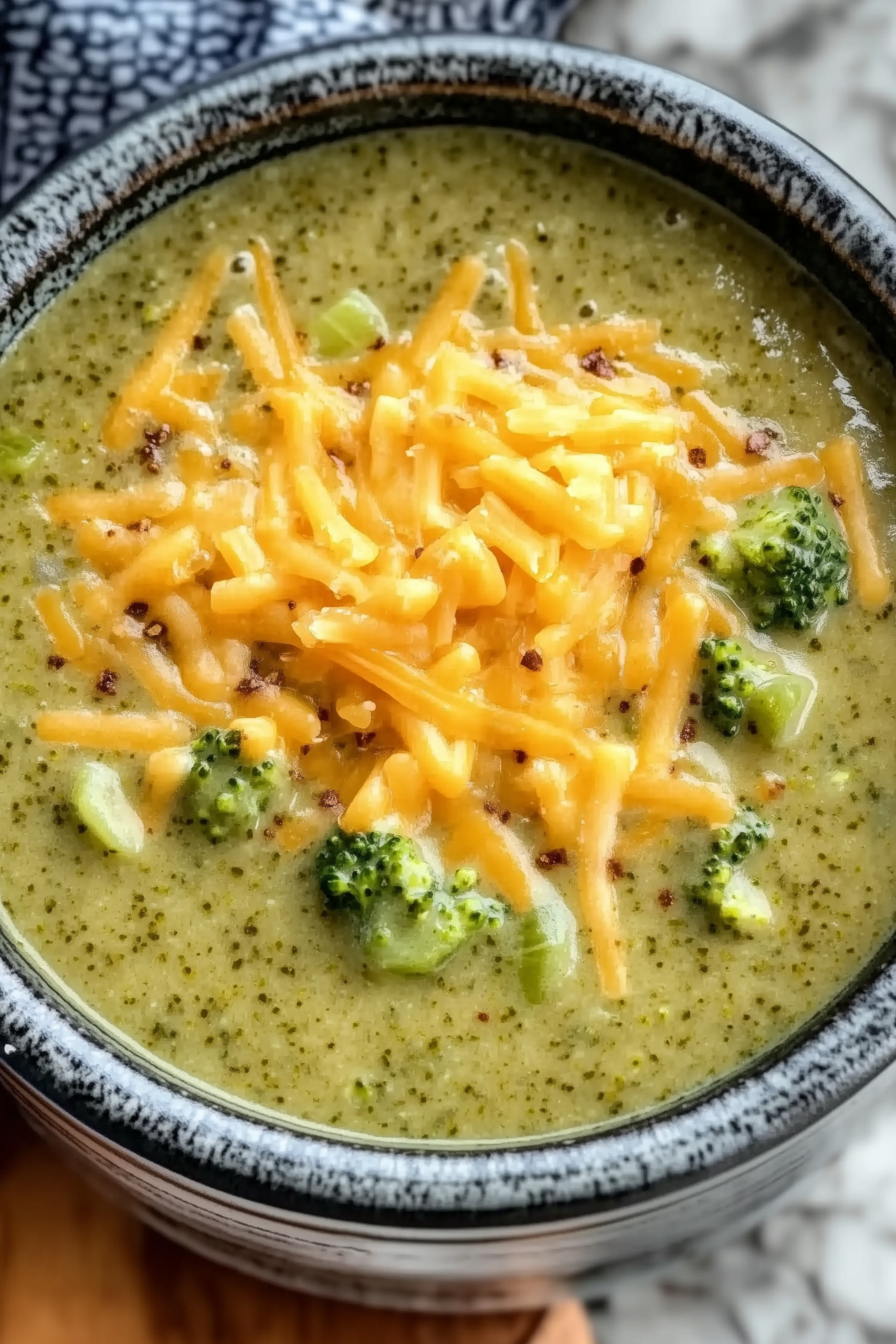 Keto Creamy Broccoli Cheddar Soup 2 scaled