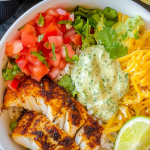 Blackened Fish Taco Bowls With Cilantro Lime Sauce 1